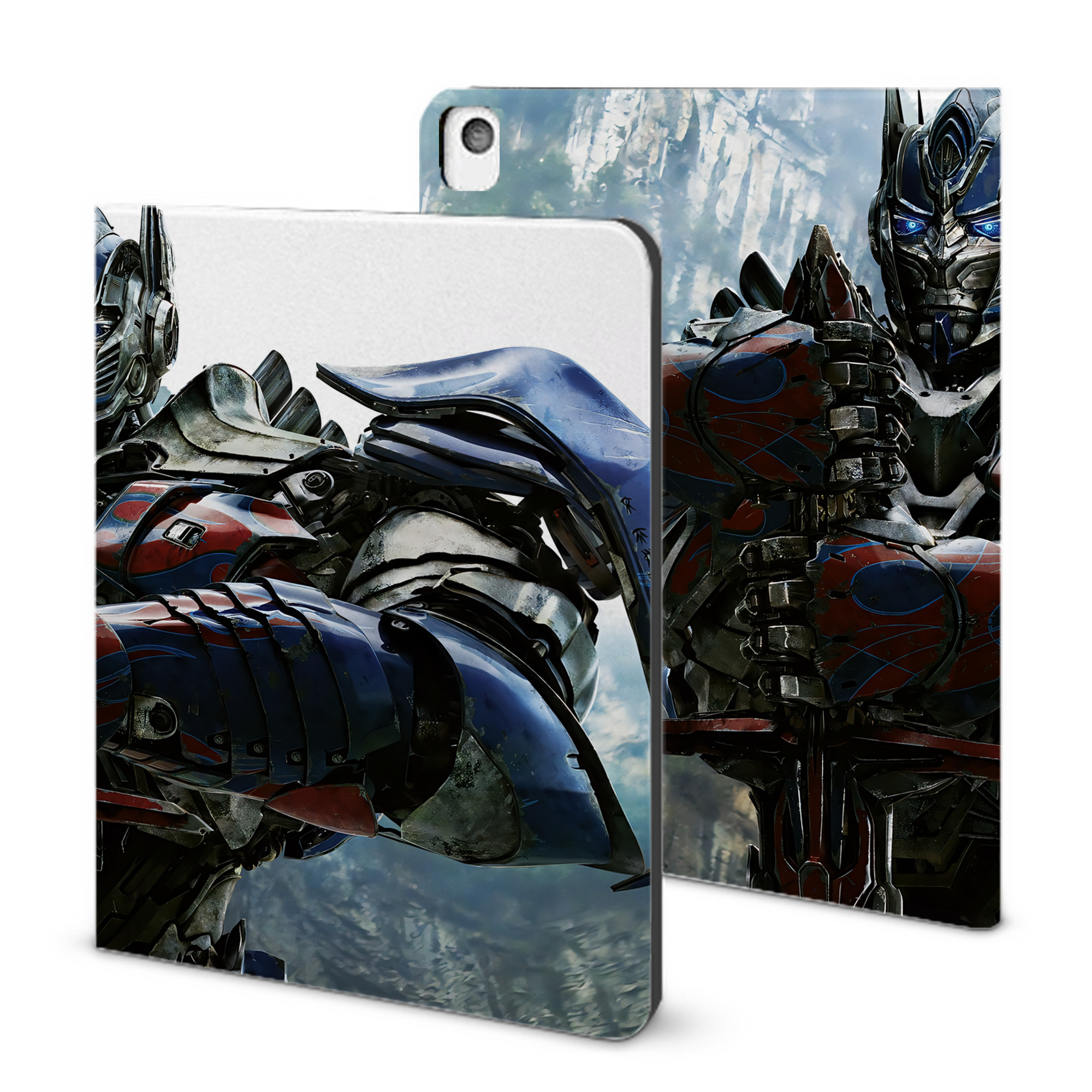 （画像用） Transformers トランスフォーマー IPadケース ペンホルダー付き ブックスタイルデザイン